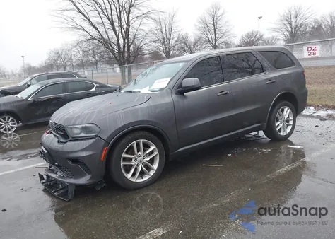 2021 Dodge Durango Gt Awd z USA, uszkodzony, nr VIN 1C4RDJDG6MC545133